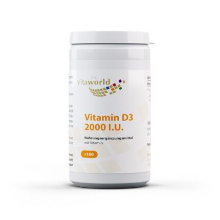 Vitaworld Vitamin D3 2000 I.U. 100 Kps