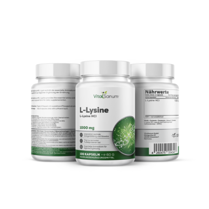 VitaSanum® L-Lysin – 1.000 mg Tagesportion – 100 Kapseln