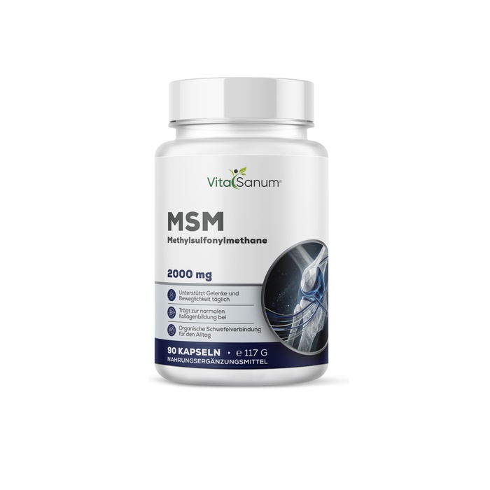 VitaSanum® MSM 2000 mg Tagesportion – 90 Tabletten VitaSanum® MSM 2000 mg Tagesportion – 90 Tabletten