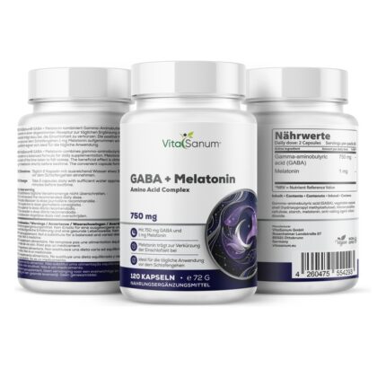 VitaSanum® GABA + Melatonin – 2 Kapseln Tagesportion