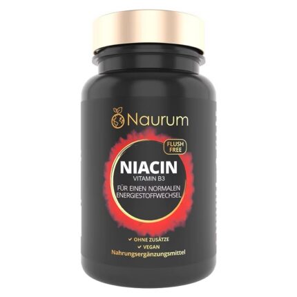 Naurum NIACIN - Vitamin B3 - Ohne Flush-Effekt 60 Kapseln