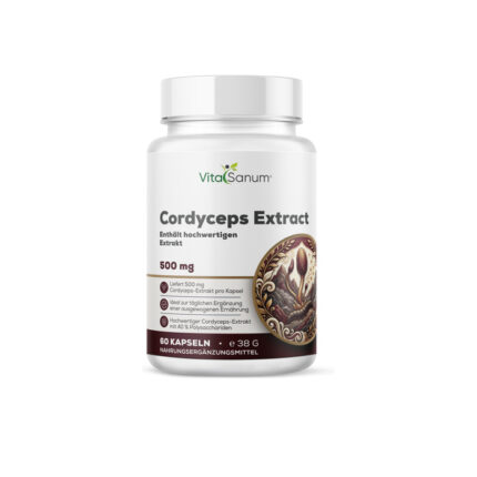 VitaSanum® Cordyceps-Extrakt – 1 Kapsel Tagesportion mit 500 mg