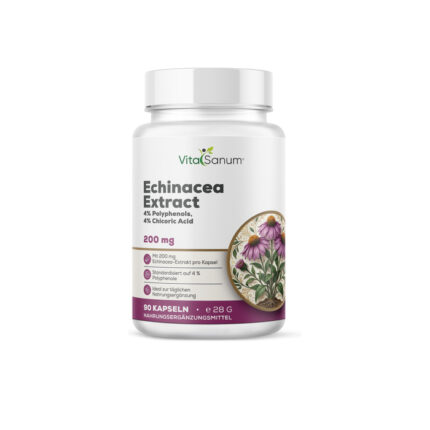 VitaSanum® Echinacea-Extrakt – 1 Kapsel Tagesportion mit 200 mg