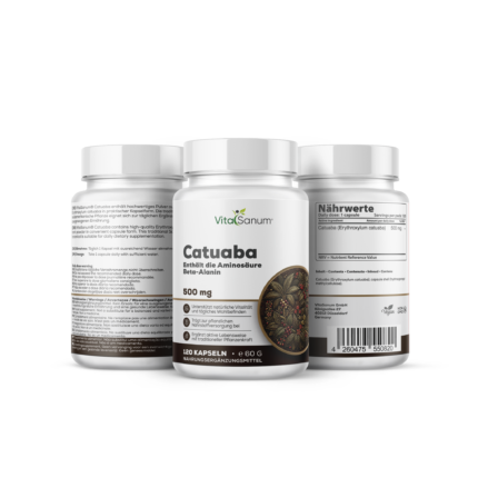 VitaSanum® Catuaba (Erythroxylum catuaba) – 500 mg – 100 Kapseln