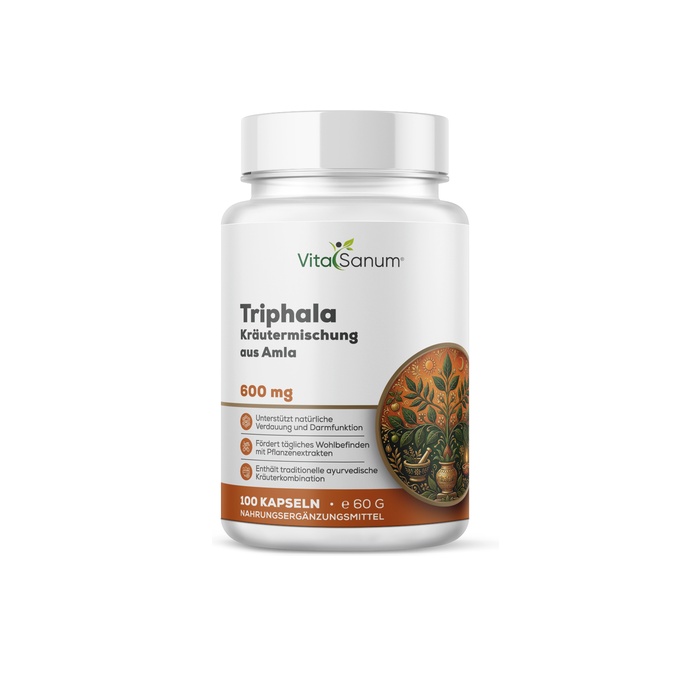 VitaSanum® - Triphala 600 mg 100 Kapseln VitaSanum® - Triphala 600 mg 100 Kapseln