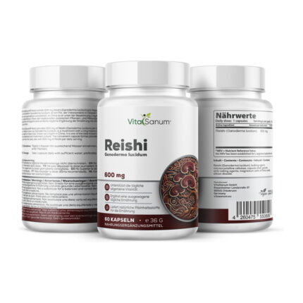 VitaSanum® - Reishi (Ganoderma lucidum) 600 mg 60 Kapseln