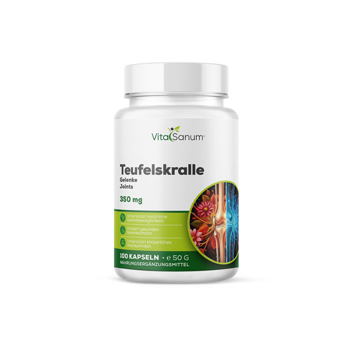 VitaSanum® - Teufelskralle (Harpagophytum procumbens) 350 mg 100 Kapseln VitaSanum® - Teufelskralle (Harpagophytum procumbens) 350 mg 100 Kapseln