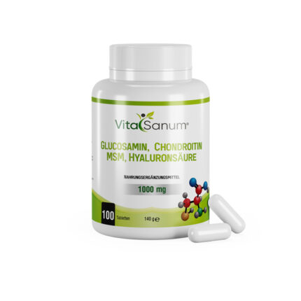VitaSanum® - Glucosamin + Chondroitin + MSM + Hyaluronsäure 1000 mg