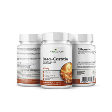 VitaSanum® – Beta-Carotin – 740 mg Tagesportion – 90 vegane Kapseln