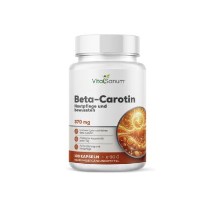 VitaSanum® – Beta-Carotin – 740 mg Tagesportion – 90 vegane Kapseln