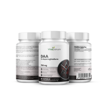 VitaSanum® DAA (D-Asparaginsäure) – 1500 mg Tagesportion – 90 Kapseln