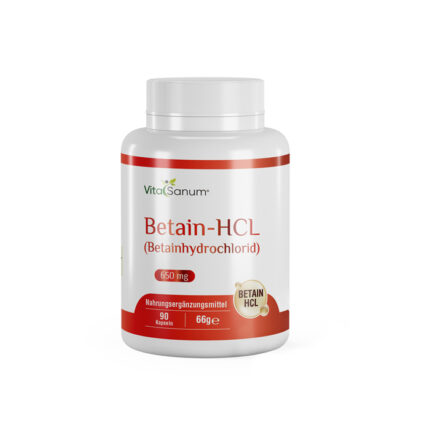 VitaSanum® - Betain-HCL (Betainhydrochlorid) 650 mg 90 Kapseln