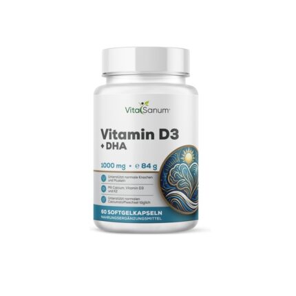 VitaSanum® - DHA + Vitamin D3 1000 mg 60 Kapseln