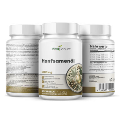 VitaSanum® Hanfsamenöl 1.000 mg pro Tagesportion