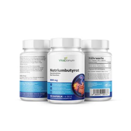 VitaSanum® Natriumbutyrat – 600 mg Tagesportion – 60 Kapseln