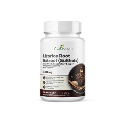 VitaSanum® - Echtes Süßholz (Glycyrrhiza glabra) 400 mg 90 Kapseln