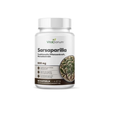 VitaSanum® Sarsaparilla (Stechwinde, Smilax spp.) – 900 mg Tagesportion – 60 Kapseln