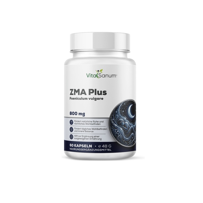 VitaSanum® – ZMA Plus – 800 mg Tagesportion – 60 Kapseln VitaSanum® – ZMA Plus – 800 mg Tagesportion – 60 Kapseln