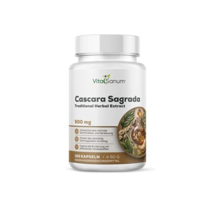 VitaSanum® – Cascara sagrada (Frangula purshiana syn. Rhamnus purshiana) – 500 mg – 100 Kapseln