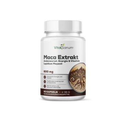 VitaSanum®- Maca Extrakt (Lepidium meyenii) 600 mg 60 Kapseln