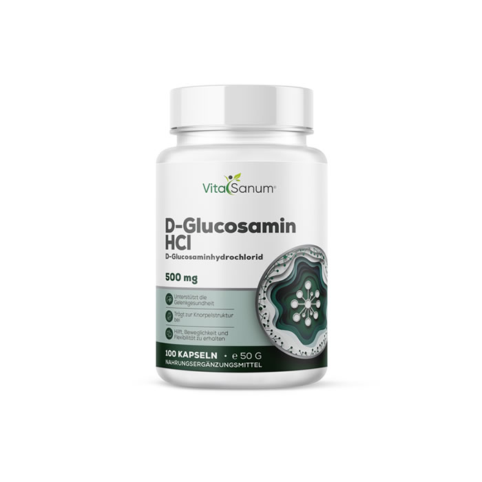 VitaSanum®- D-Glucosamin 1000 mg 100 Kapseln VitaSanum®- D-Glucosamin 1000 mg 100 Kapseln