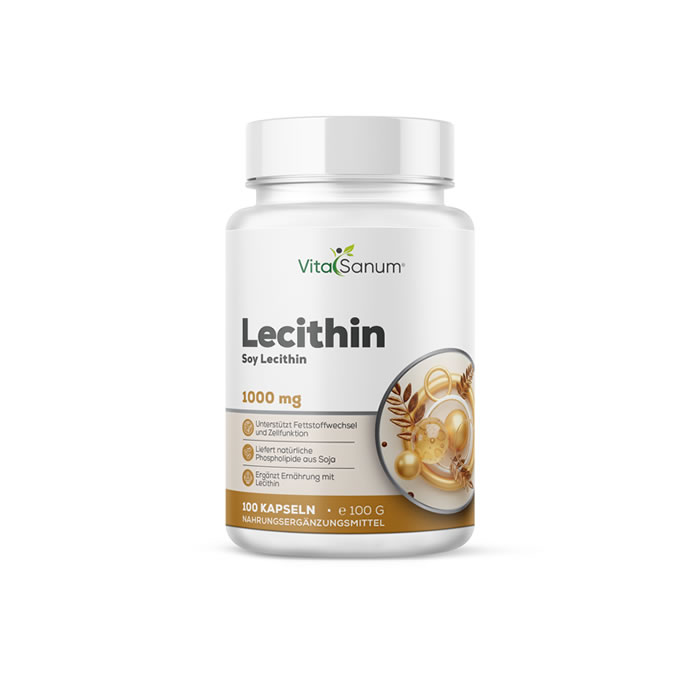 VitaSanum®- Lecithin (Soja) 1000 mg 100 Kapseln VitaSanum®- Lecithin (Soja) 1000 mg 100 Kapseln