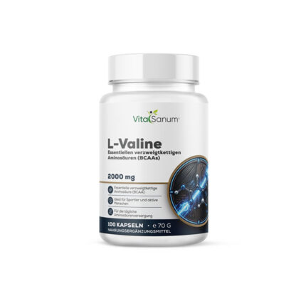 VitaSanum® L-Valin 2000 mg – 4 Kapseln Tagesportion