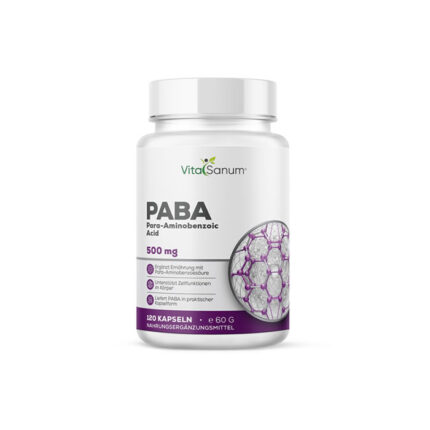 VitaSanum®- PABA (Para-Aminobenzoesäure) 500 mg 120 Kapseln