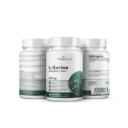 VitaSanum® L-Serin – 500 mg Tagesportion – 100 Kapseln