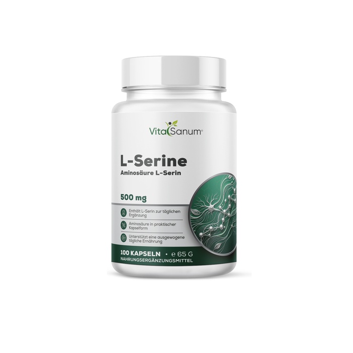 VitaSanum® L-Serin – 500 mg Tagesportion – 100 Kapseln VitaSanum® L-Serin – 500 mg Tagesportion – 100 Kapseln