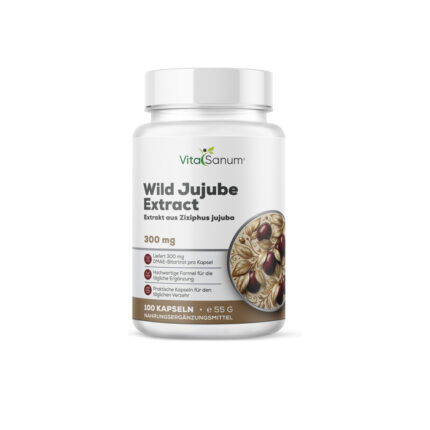 VitaSanum® Wilder Jujube-Extrakt – 2 Kapseln Tagesportion mit 1000 mg
