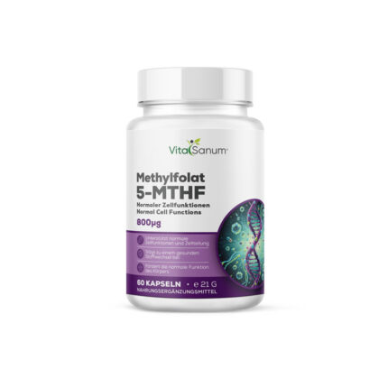 VitaSanum®- Methylfolat 5-MTHF (Folat) 800 µg – 60 Kapseln