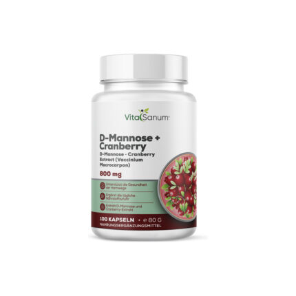 VitaSanum®- D-Mannose + Cranberry 800 mg 100 Kapseln