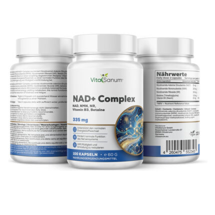 VitaSanum® NAD+ Complex – 2 Kapseln Tagesportion mit NAD⁺