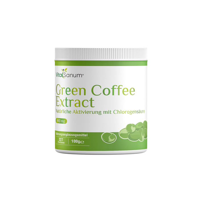 VitaSanum® Green Coffee Extract – Natürliche Aktivierung mit Chlorogensäure VitaSanum® Green Coffee Extract – Natürliche Aktivierung mit Chlorogensäure