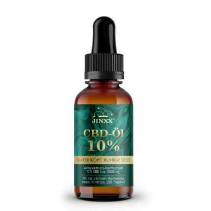 Jinxx® X - CBD-Öl 10 % – Klarer Kopf, ruhige Seele