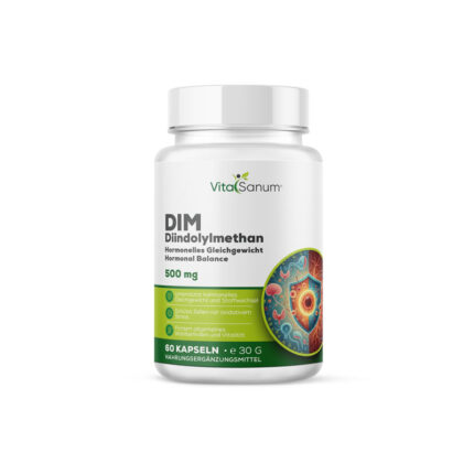 VitaSanum®- DIM – Diindolylmethan 500 mg – 60 Kapseln