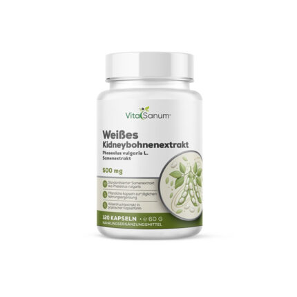 VitaSanum®- Weißes Kidneybohnenextrakt – 500 mg – 120 Kapseln