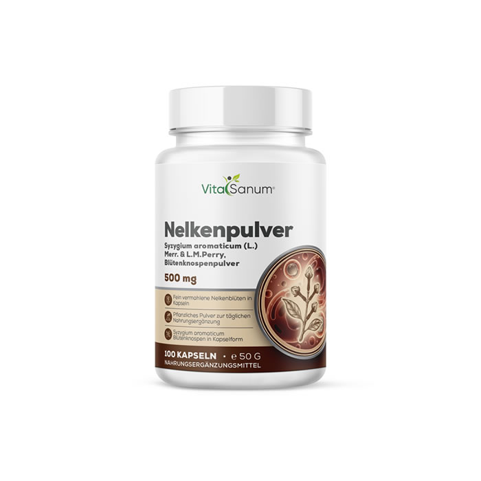 VitaSanum®- Nelkenpulver – 500 mg – 100 Kapseln VitaSanum®- Nelkenpulver – 500 mg – 100 Kapseln