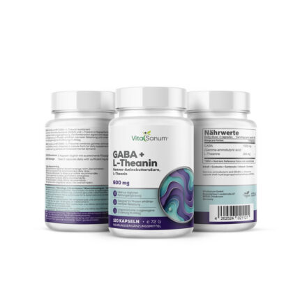 VitaSanum® GABA + L-Theanin – Gamma-Aminobuttersäure · L-Theanin – 120 Kapseln