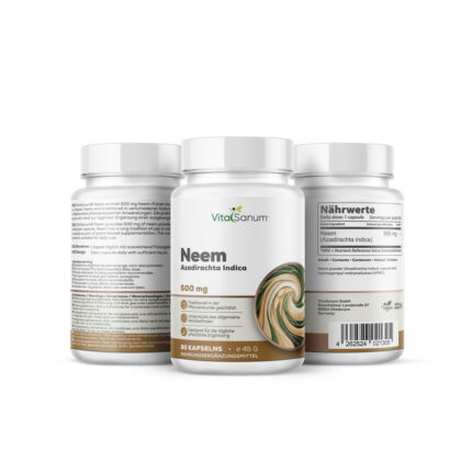VitaSanum® Neem – Azadirachta indica – 500 mg – 60 Kapseln