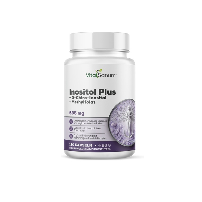 VitaSanum® Inositol Plus – 2542 mg Tagesportion – 120 Kapseln VitaSanum® Inositol Plus – 2542 mg Tagesportion – 120 Kapseln
