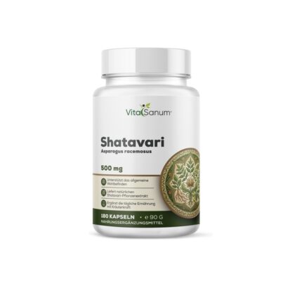 VitaSanum® Shatavari (Asparagus racemosus) – 1500 mg Tagesportion – 180 Kapseln