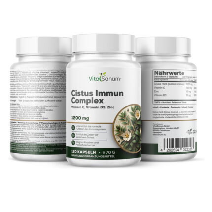 VitaSanum® Cistus Immun Komplex – 3 Kapseln Tagesportion