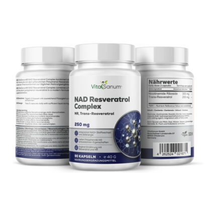 VitaSanum® NAD Resveratrol Complex – 90 Kapseln