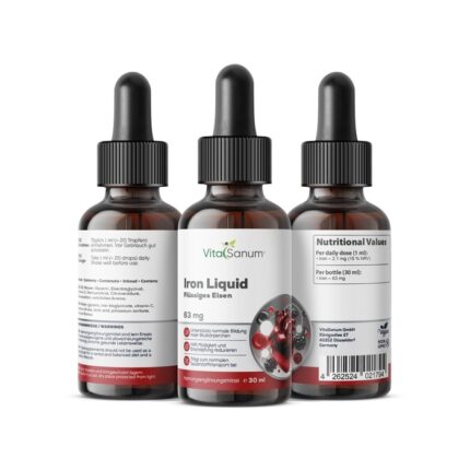 VitaSanum® Iron Liquid Eisen 2,1 mg pro Tagesportion – 30 ml (30 Tagesportionen)